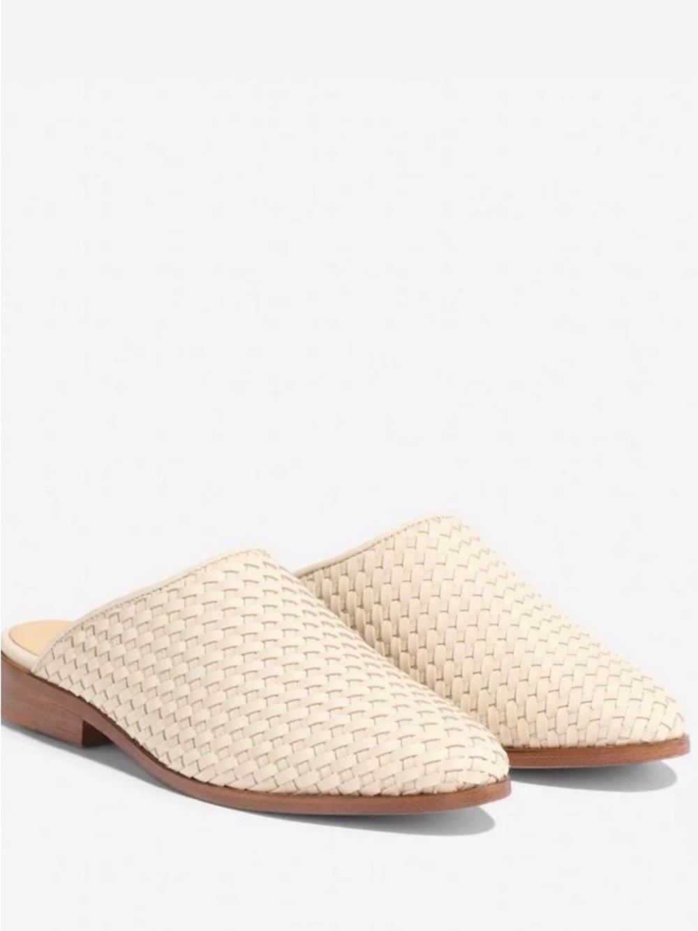 Nisolo Bone Ama Woven Slip-On Mules